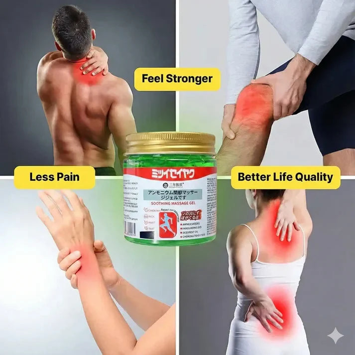 Japanese Green Massage Gel for Joint & Muscle Pain Relief (Buy 1 Get 1 Free)
